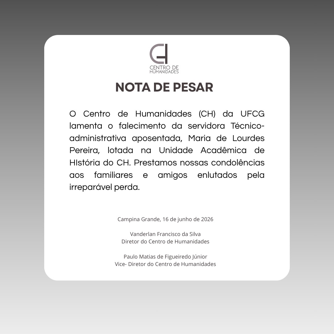 nota de pesar maria de lourdes